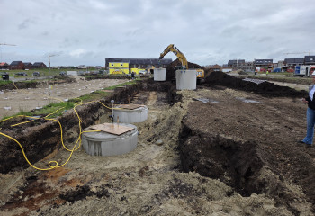 Vijf regenwatersystemen Ter Steege en Actium in Assen