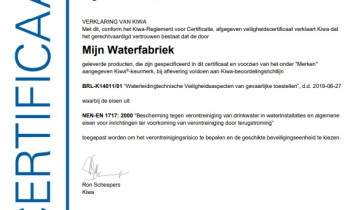 KIWA-certificaat