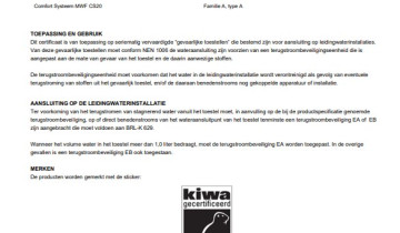 KIWA-certificaat CS20