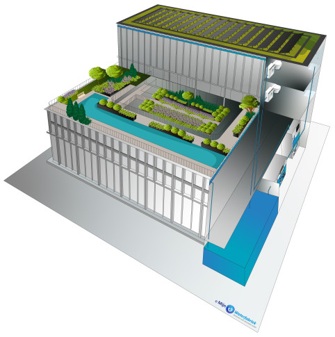 Woontoren met waterhub