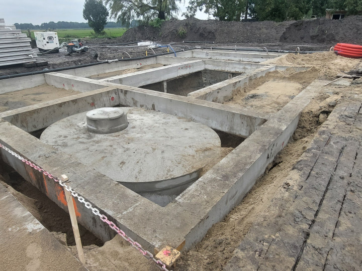 Ingegraven regenwatertank 15m3