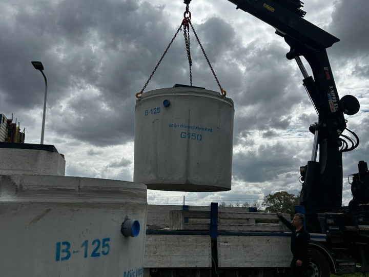 Lossen regenwatertanks